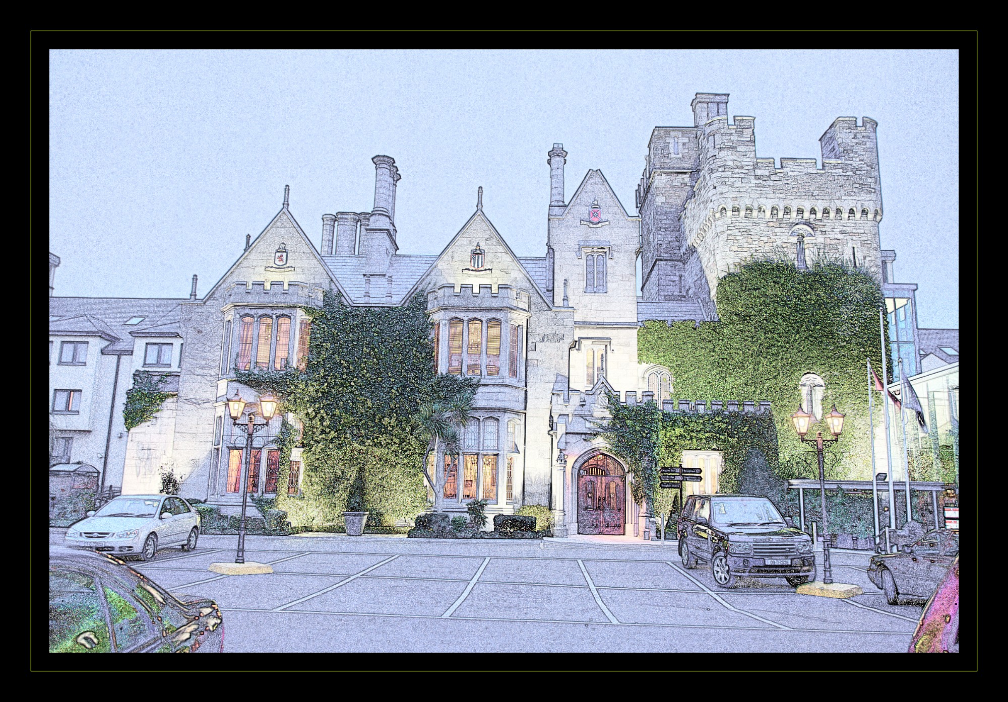 Clontarf Castle Hotel Front Sketch 